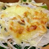 ほうれん草とサバ缶のチーズ焼き